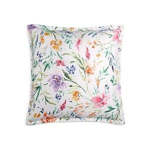 2 SKY Pastel Perennials Floral Euro Shams in Multi, New in Box $145